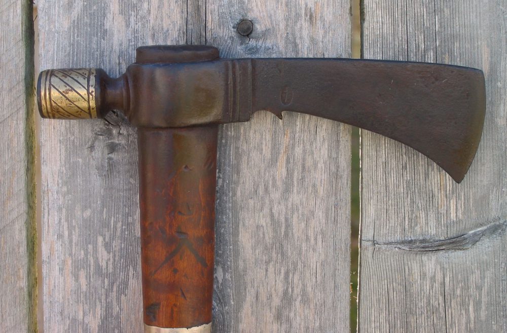 Brass Bowled Pipe Tomahawk Head