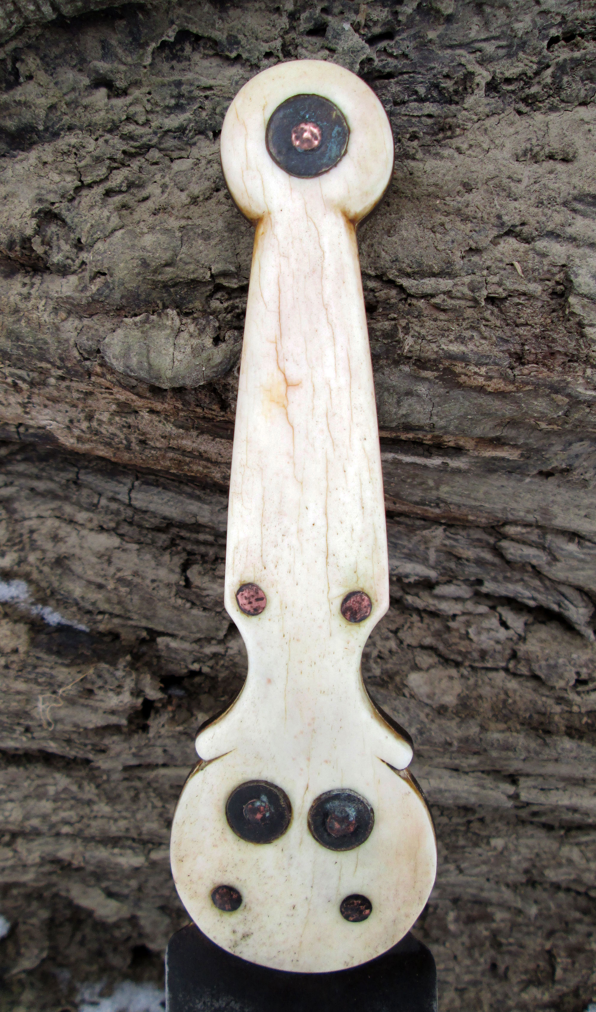 Bone Athabascan Dagger Side 1
